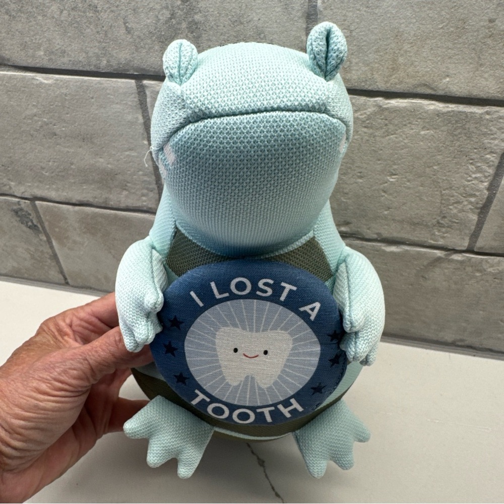 Mint color Dinosaur Tooth Fairy Plush Toy